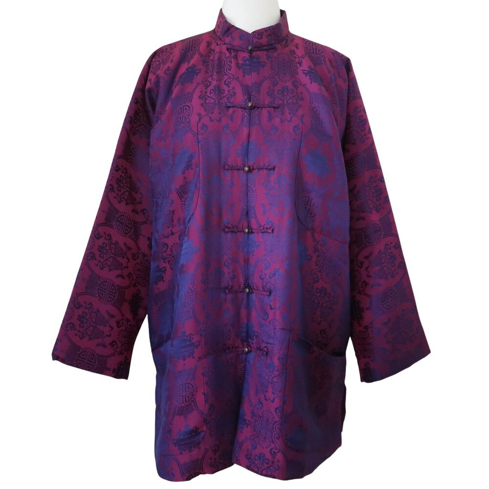 vtg 90s SHANGHAI TANG padded Asian style Tang jacket sz L